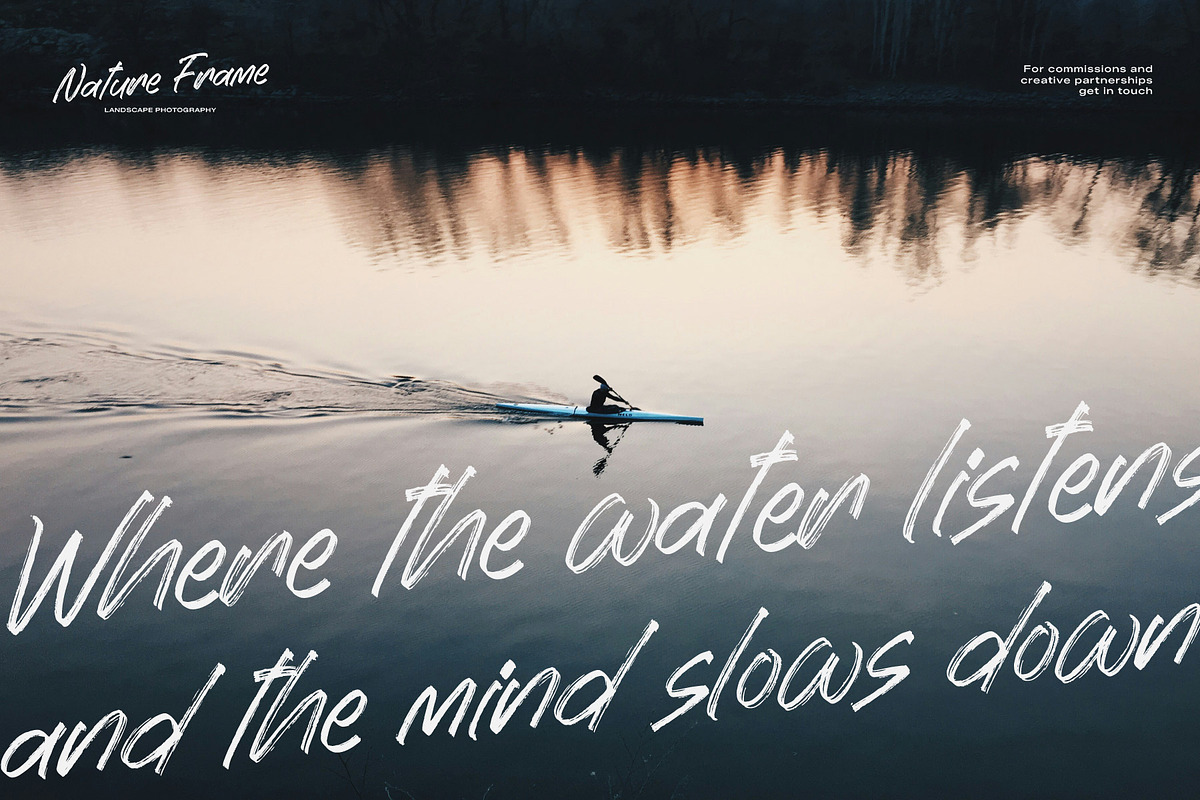 Ramble Hand - Brush Handwritten Font, a Handwritten Font by Graha Type (Photo 7 of 8)