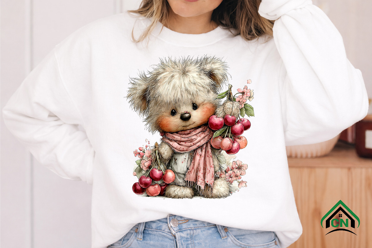 Whimsical Summer Teddy Bear Clipart, an Illustration by Craft Nest (Photo 10 of 12)