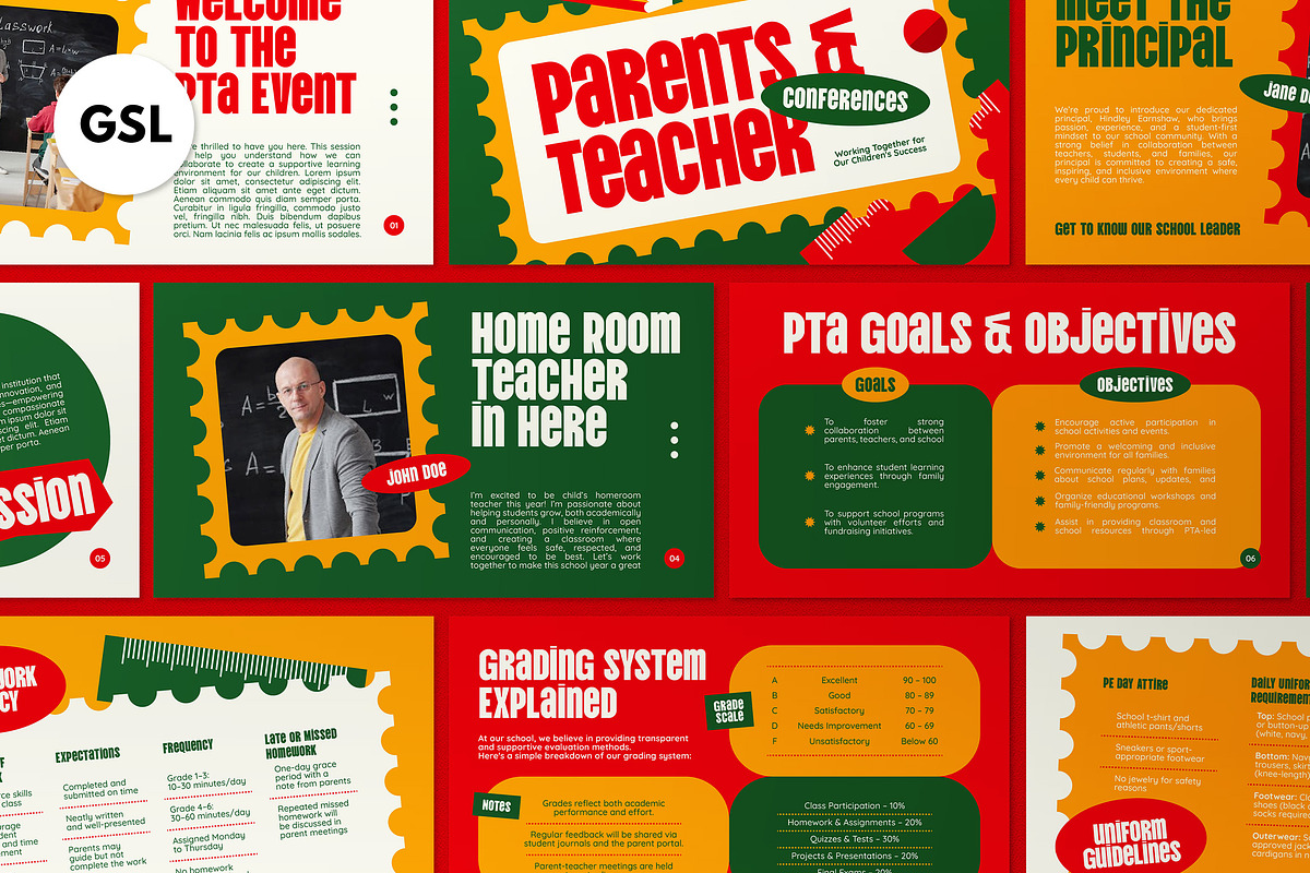 PTA Event Google Slides, a Presentation Template by graphicook