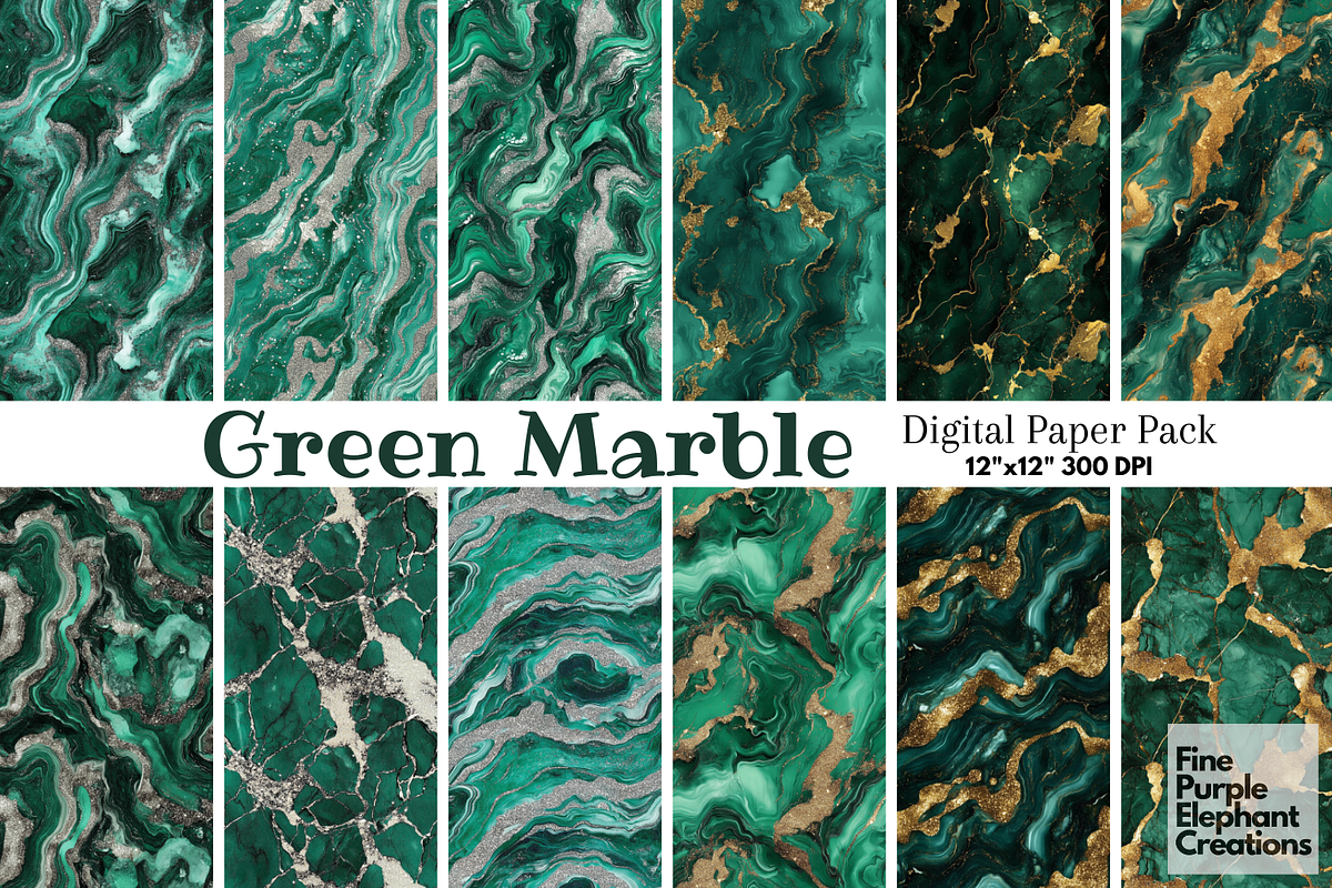 Green Marble Texture Granite Stone, a Pattern Graphic by Fine Purple Elephant (Photo 1 of 5)