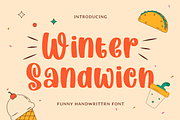 Winter Sandwich, a Script Font by Mozatype (Thumbnail 2 of 9)