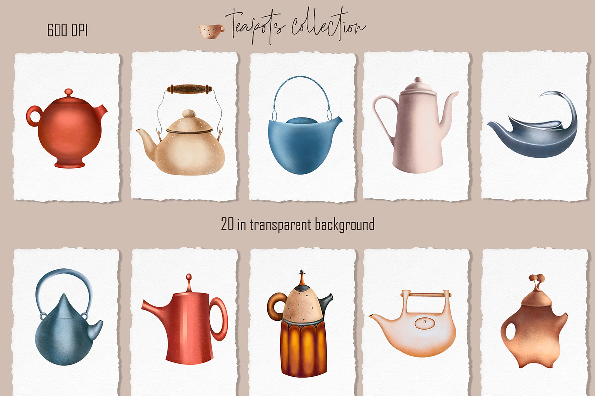 COZY VIBES Tea party Clipart Creator, a Food Illustration by ArtOLB (Photo 3 of 11)