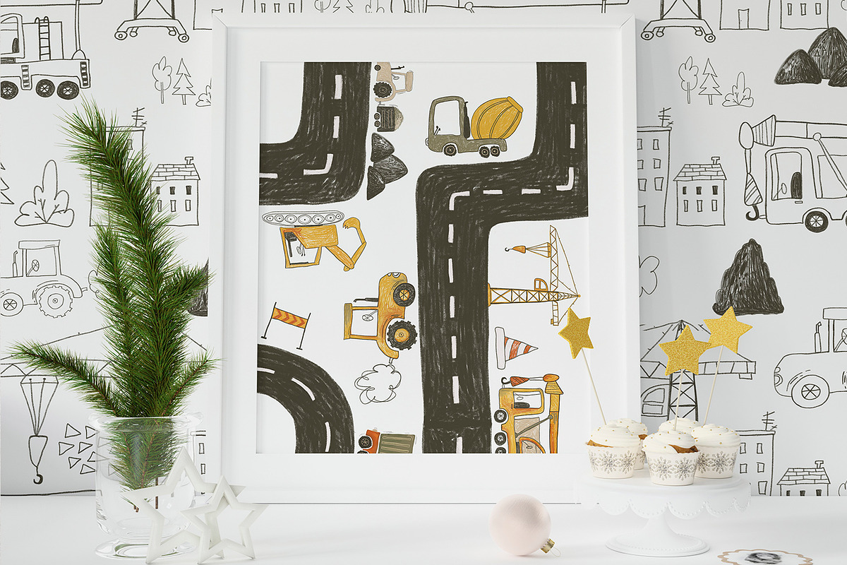 Cars. Cute collection for kids, an Object Illustration by annasokol_ (Photo 9 of 11)