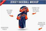 Jersey Baseball Mockup PSD, a Shirt Mockup by Bruno's Shop (Thumbnail 1 of 4)