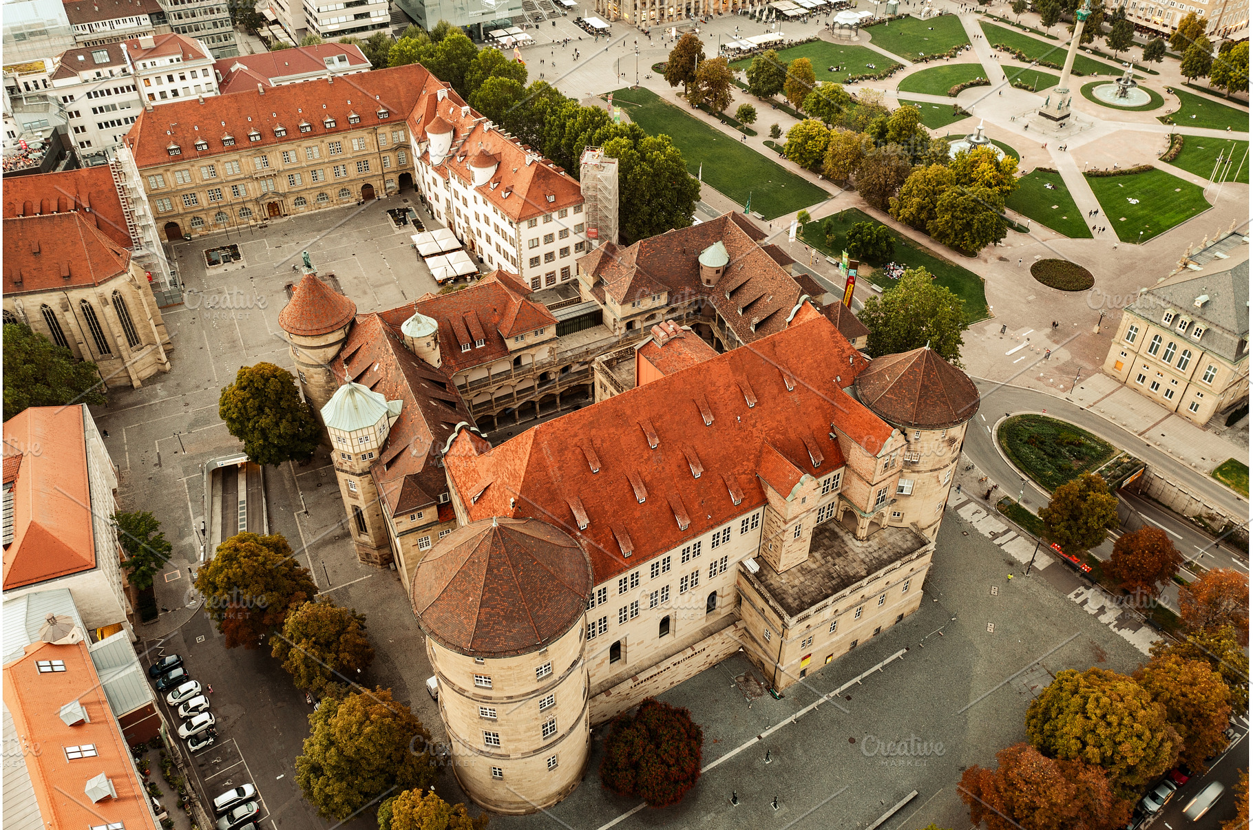 Old castle in Stuttgart, Germany, an Architecture Photo by Nature and travel
