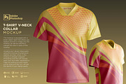 T-Shirt V-Neck Collar Mockup, a Hoody Mockup by Nanggroe Scripting (Thumbnail 1 of 9)