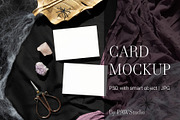 Halloween Card Mockup 5x3.5RSVP fall, an Advertising Mockup by PawMockups (Thumbnail 1 of 10)