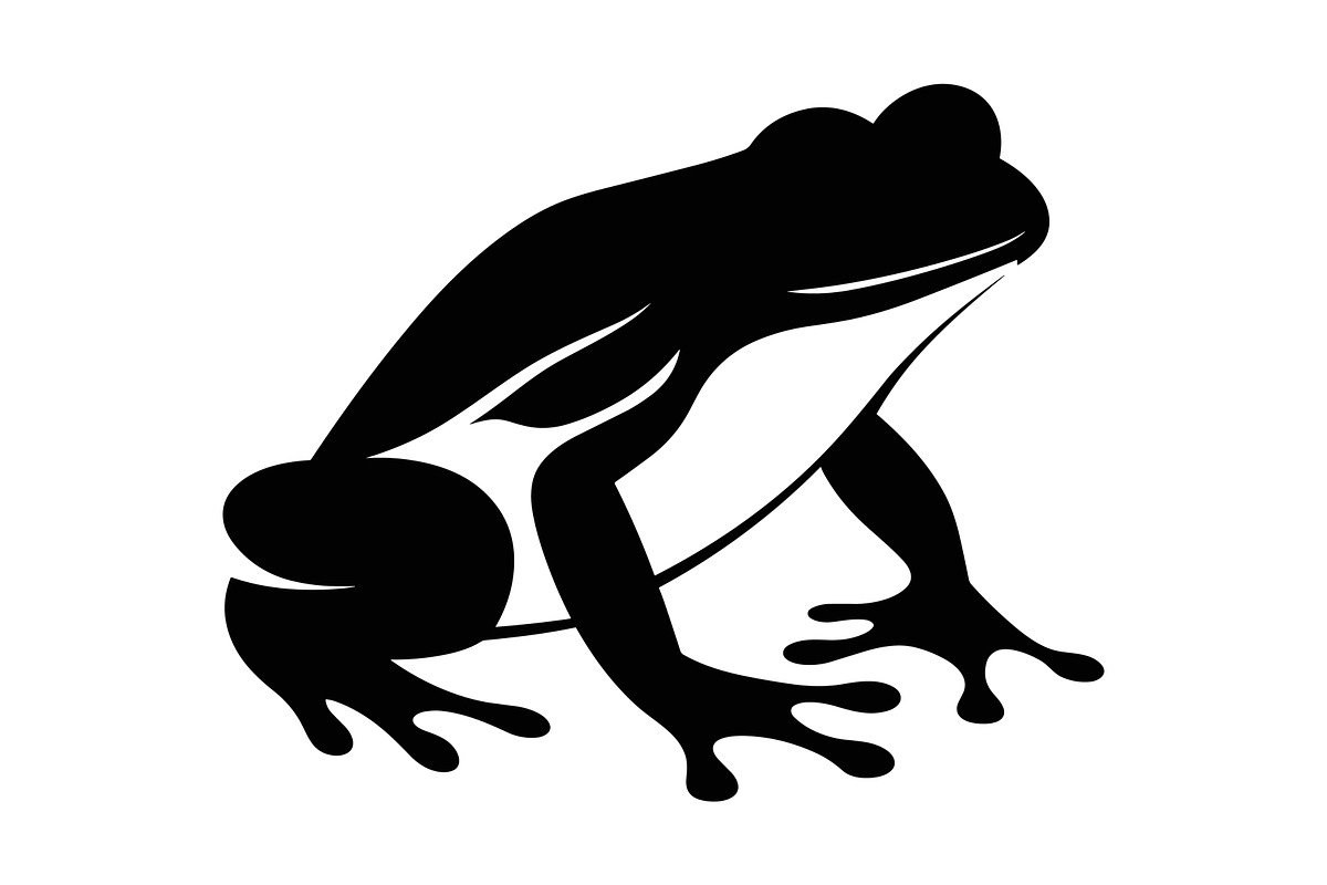 Frog Silhouette Vector art, an Animal Illustration by Gfx Expert Team (Photo 2 of 3)