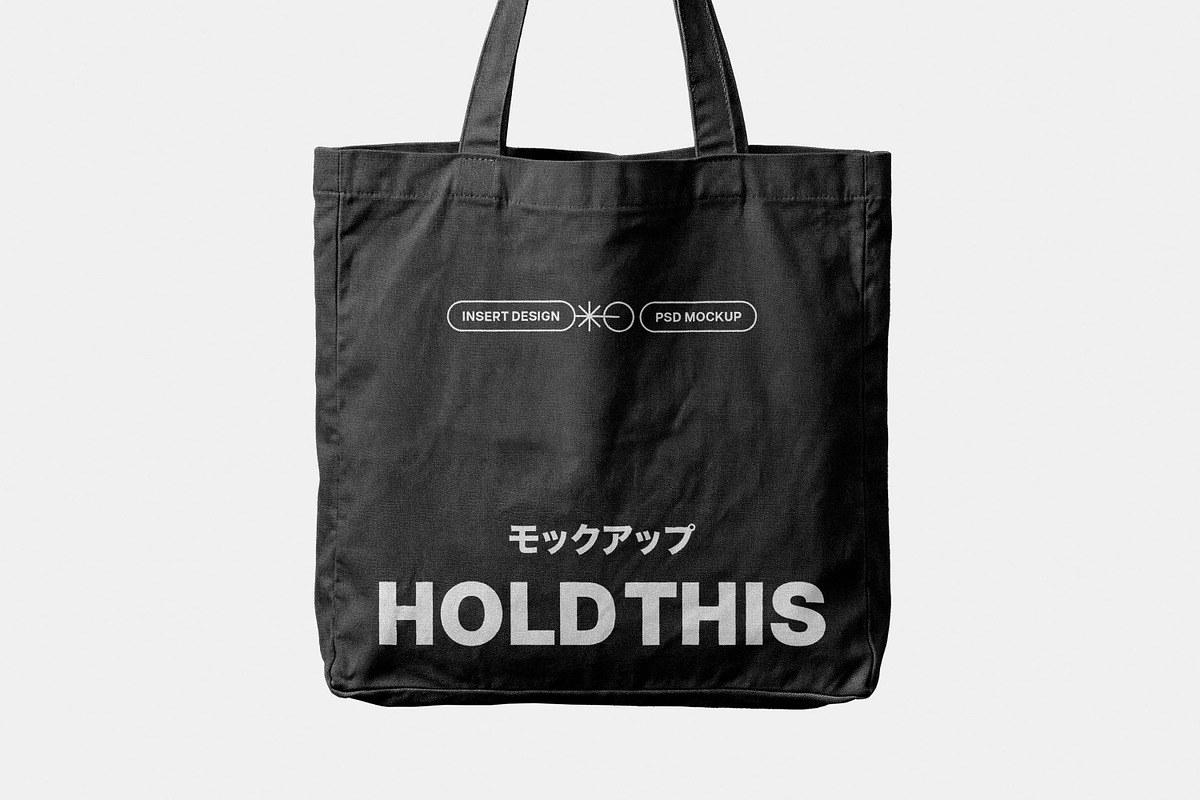 Canvas Tote Bag Mockup, a Packaging Mockup by Design Squad (Photo 2 of 4)