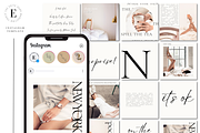 Instagram Templates, a Templates & Theme by The Edits Shop (Thumbnail 1 of 5)