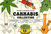 Groovy Style Cannabis Collection, an Object Graphic by semenova.sense (Thumbnail 1 of 9)