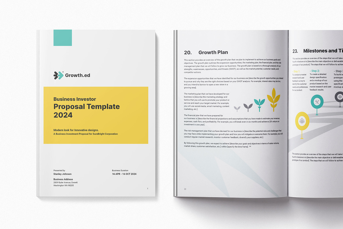 Investor Proposal Editorial Template, a Marketing Template by Limino™ Studio (Photo 2 of 12)
