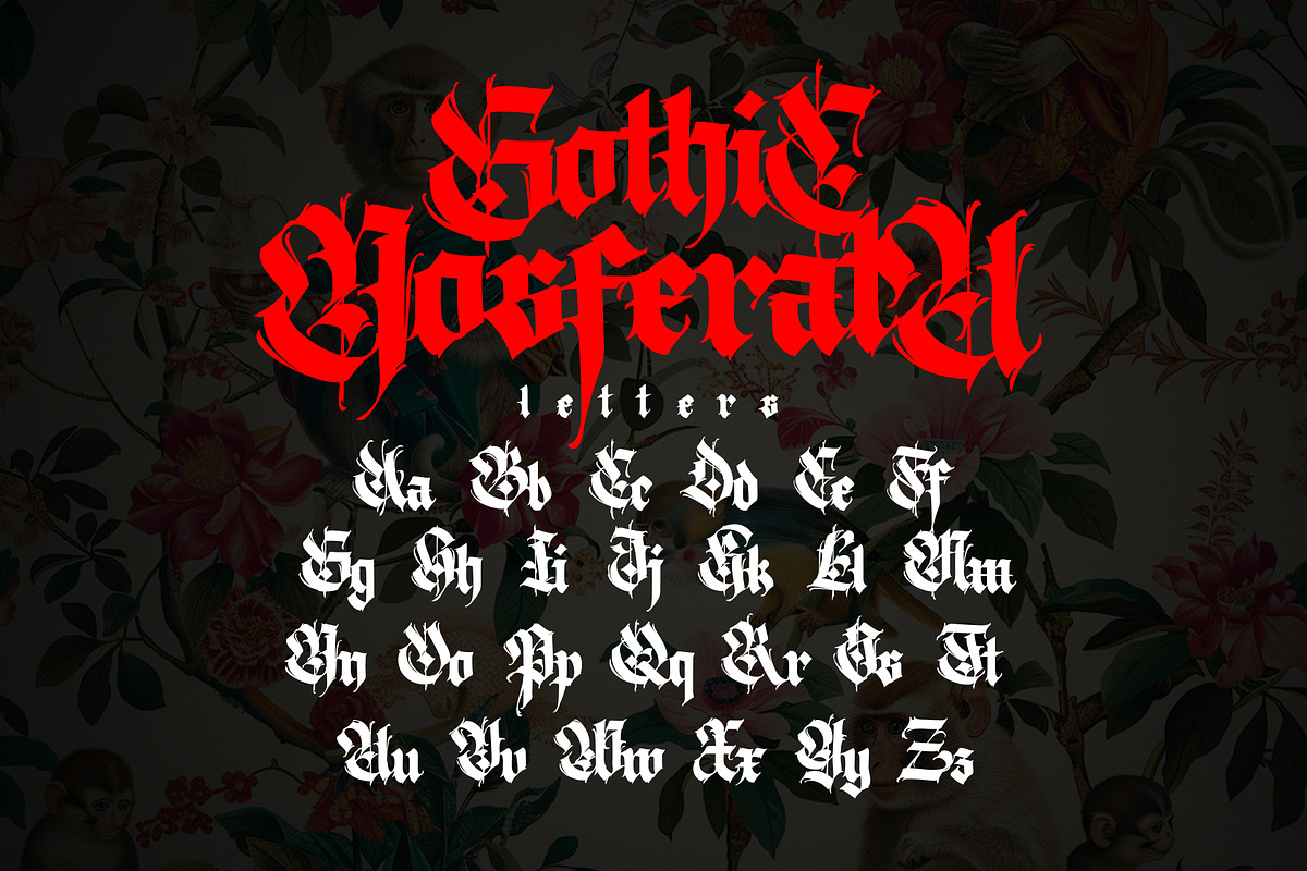 Gothic vector letters - 027, an Object Graphic by GeekClick (Photo 7 of 13)