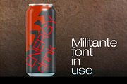 Militante Stencil Font, a Font by Minhocossauro Emporium (Thumbnail 5 of 5)