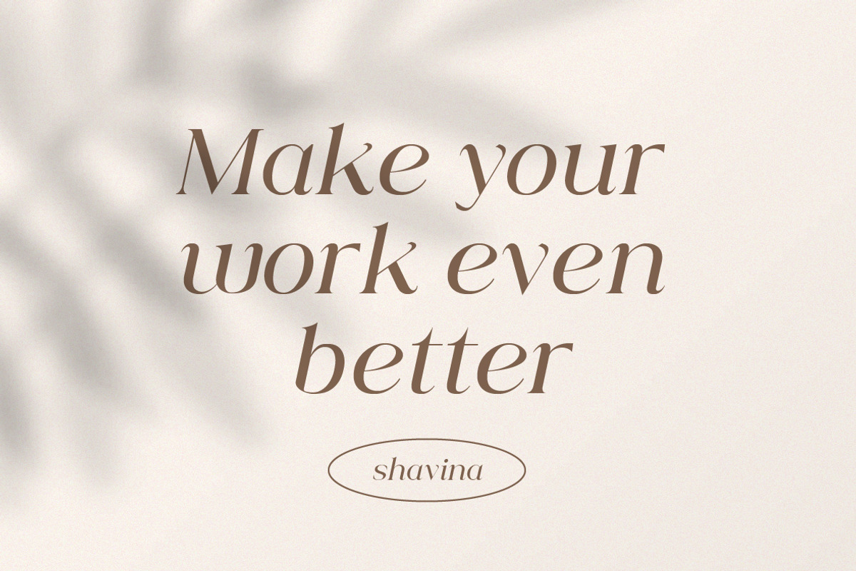 Shavina Serif Typeface, a Serif Font by Yukita Creative (Photo 4 of 9)