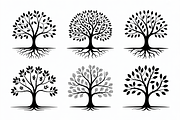 Tree with roots silhouette featuring, an Illustration by Amazin_art (Thumbnail 7 of 10)