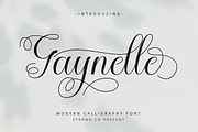 Gaynelle Script, a Script Font by Strong.co (Thumbnail 1 of 10)