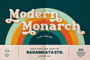 Modern Monarch - Retro Display Font