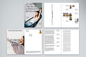 Stylish Lifestyle Magazine Layout