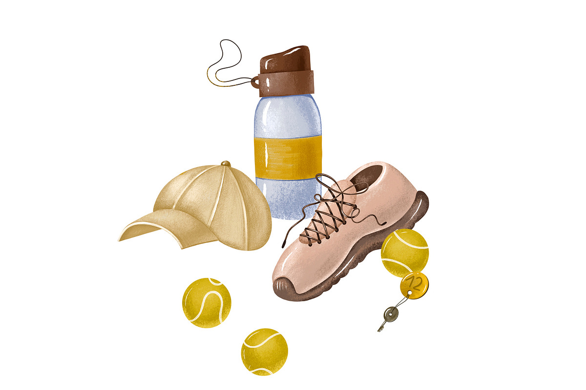 WINNER’S COURT – Hand-Drawn Tennis, an Object Graphic by the_myro (Photo 7 of 11)