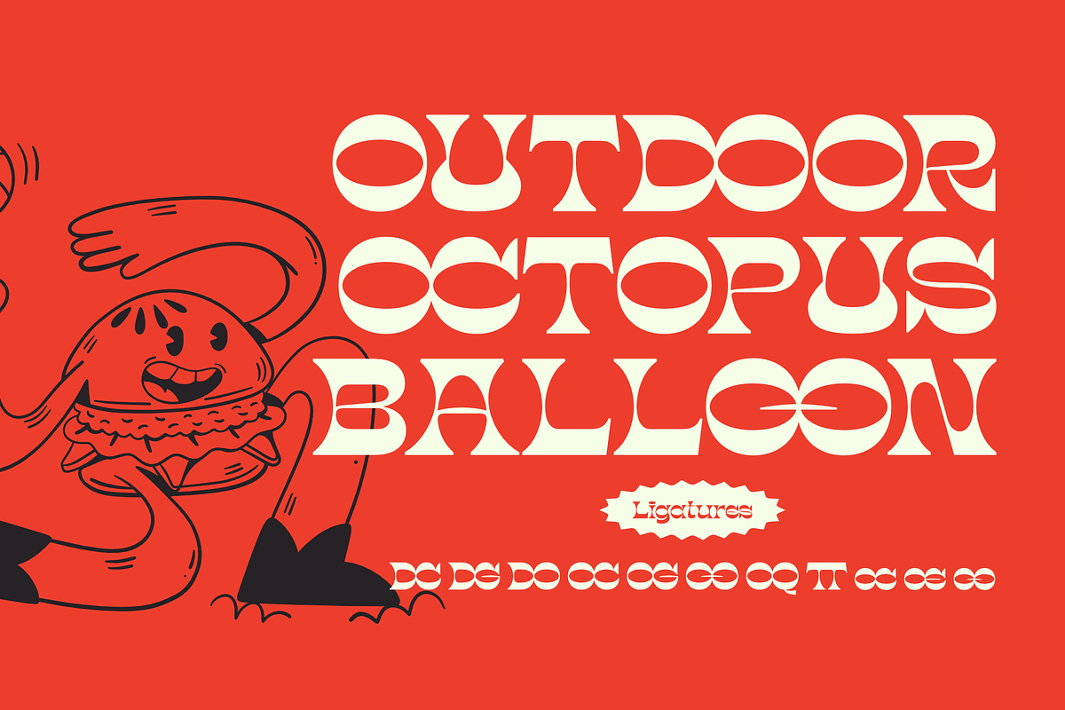 Grovine – Retro Groovy Display Font, a Serif Font by Namela Studio (Photo 3 of 10)