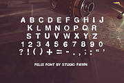 Felix Vintage Rubber Stamp Font, a Font by Studio Fawn (Thumbnail 5 of 5)
