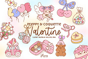 Preppy & Coquette Valentine Bundle, a Seasonal Illustration by Huxmay (Thumbnail 1 of 7)