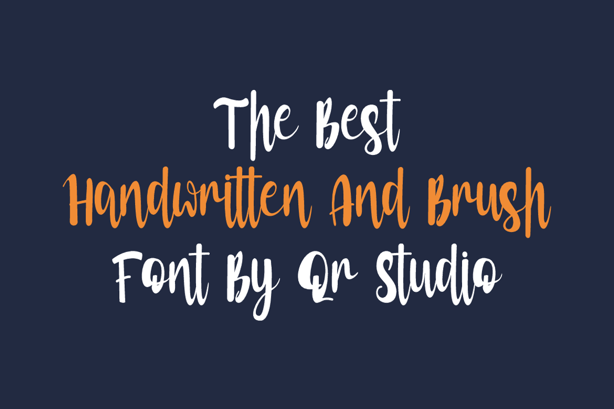 Drescode Typograph Font, a Handwritten Font by QR Design Studio (Photo 4 of 8)