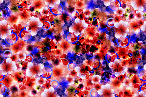 fancy flower, a Pattern Graphic by AAN Seamless Shop