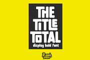 The title total, a Font by Rashdrawn (Thumbnail 1 of 4)
