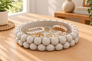Modern Beaded Jewelry Tray STL, an Object 3D Model by Layerology (Thumbnail 2 of 3)