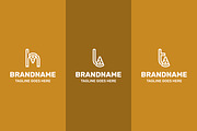 Letter H L T Pizza Line Logo Set, a Branding & Logo Template by Pray Art Design Studio (Thumbnail 2 of 2)