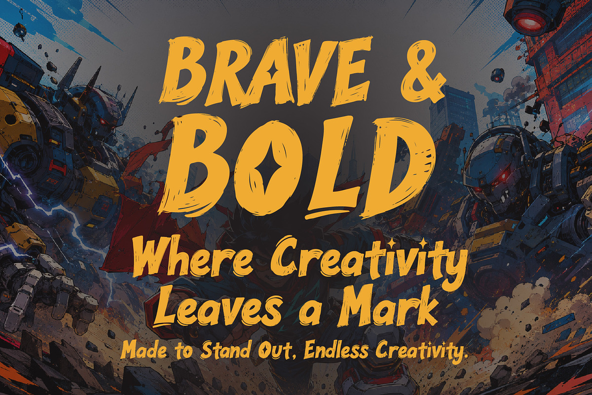 WELLDRUNE - Fearless Bold Stories, a Handwritten Font by HypeWorksCo (Photo 2 of 17)