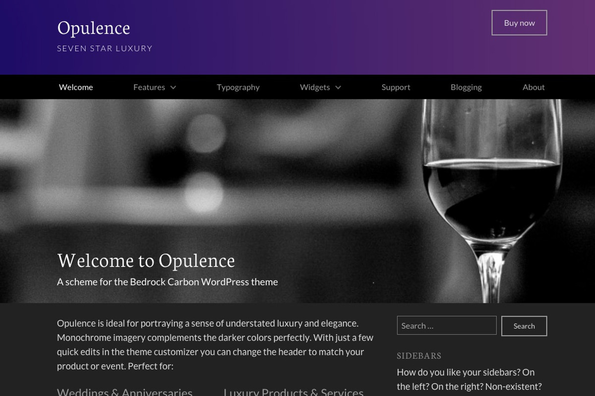 Carbon by Bedrock Themes, a WordPress Template by Bedrock Themes (Photo 8 of 12)