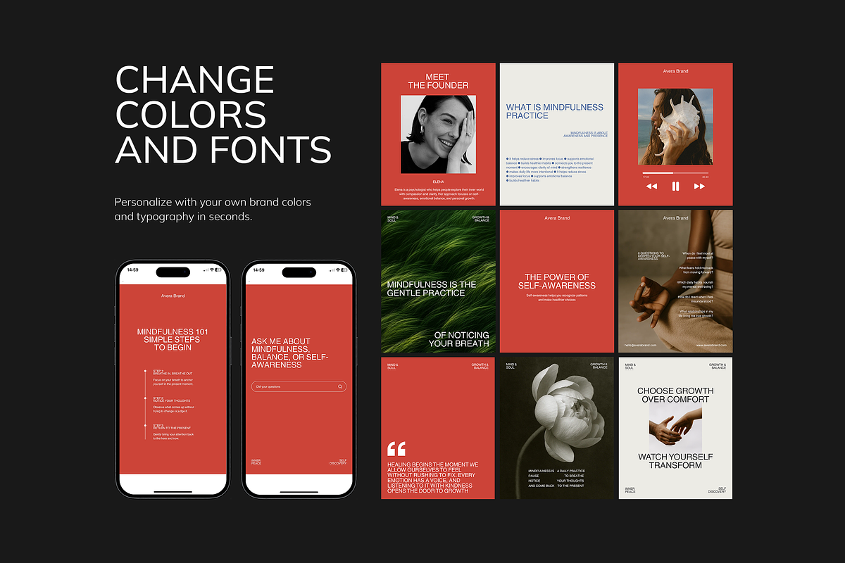 60 Social Media Instagram Templates, a Social Media Template by AnaGrids (Photo 4 of 11)