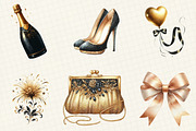 Golden and Black New Year Sublimatio, an Illustration by DreamCafeArt (Thumbnail 4 of 6)