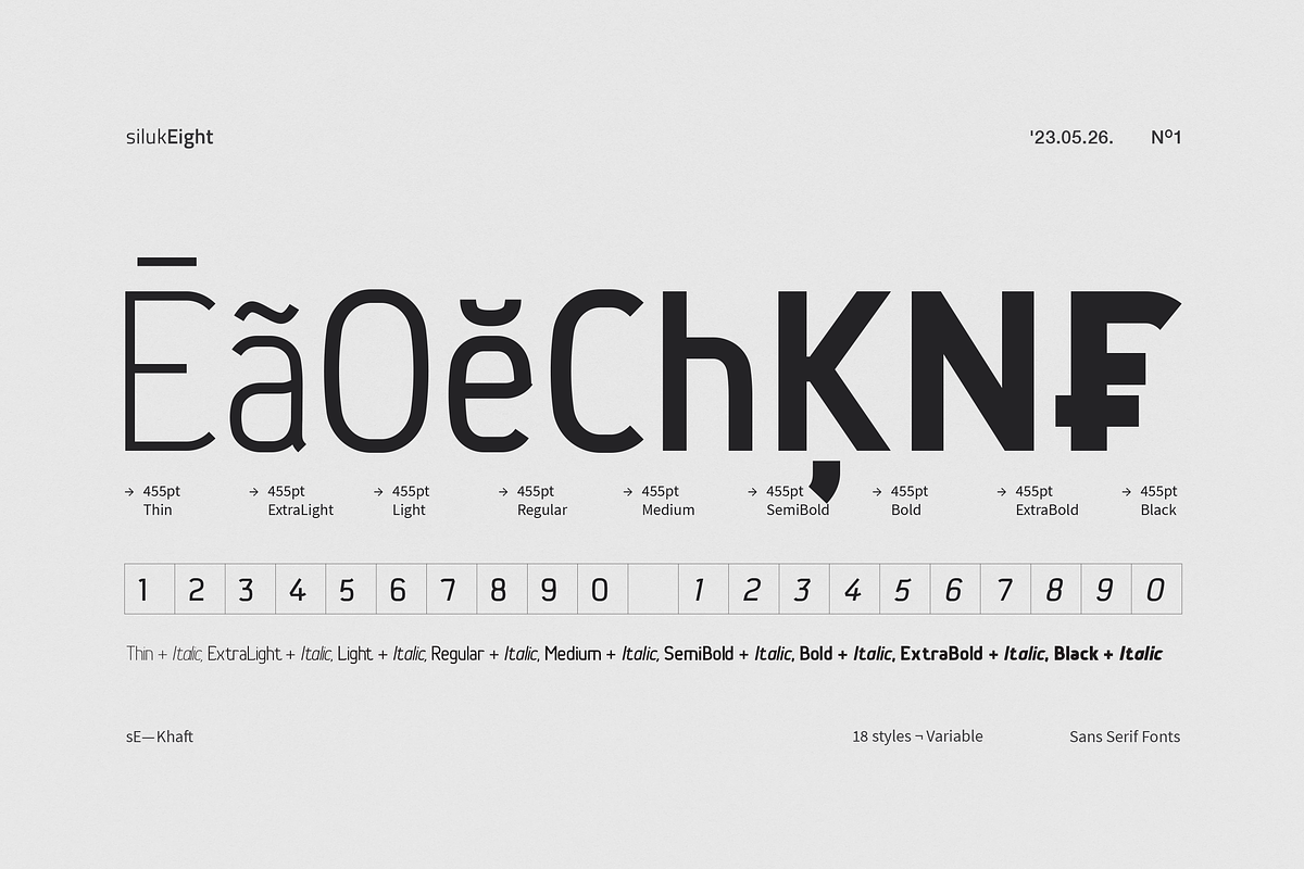 sE—Khafr, a Sans Serif Font by silukEight (Photo 4 of 10)