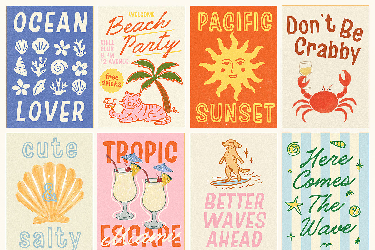 Bigwave Surfer Coastal Island Font, a Handwritten Font by Ayya Studio (Photo 7 of 12)