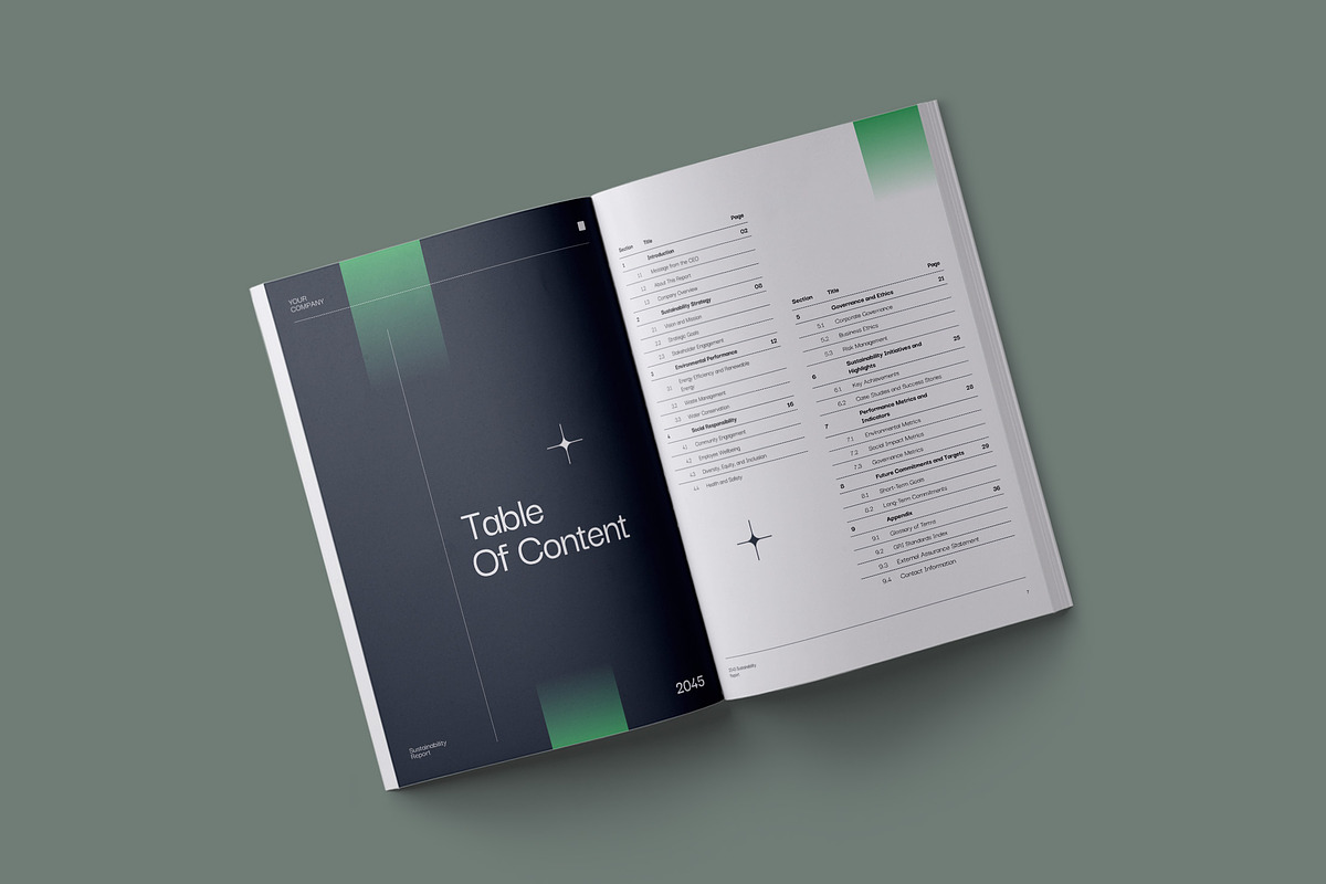 Sustainability Report - Gravoos, a Brochure Template by fakhroo (Photo 12 of 12)