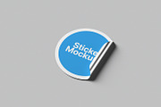 Round Sticker Mockups, a Print Template by artimasa (Thumbnail 4 of 6)