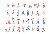 Vector People 200+ Bundle, a Person Illustration by Vector_Art (Thumbnail 2 of 28)