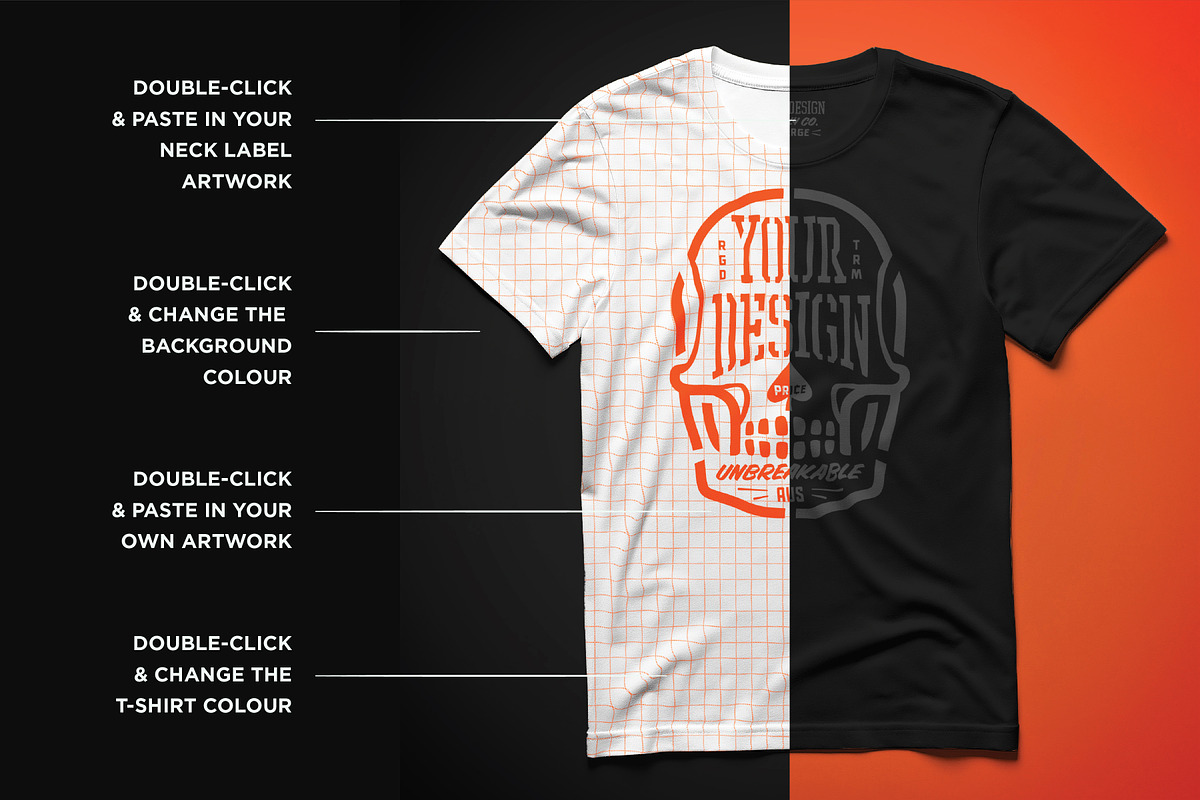 Photoshop T-Shirt Templates, a Shirt Mockup by Price Foundry (Photo 2 of 7)