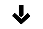 Bold Down Arrow Minimal Icon Bundle, an Icon by hafijul (Thumbnail 10 of 10)