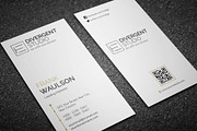 Vertical Business Card, a Business Card Template by Divergent Studio (Thumbnail 3 of 3)