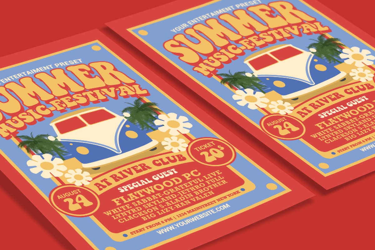 Hippies Summer Music Festival, a Flyer Template by Muhamad Iqbal hidayat (Photo 3 of 4)