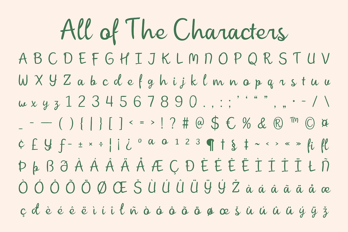 CS Ringo – Handwritten Script Font, a Script Font by Craft Supply Co. (Photo 8 of 8)