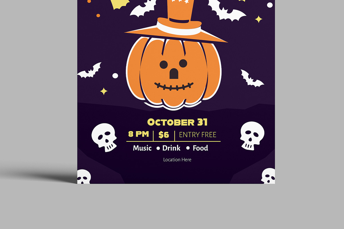 Halloween Night Party, a Flyer Template by MightyDesign (Photo 5 of 8)