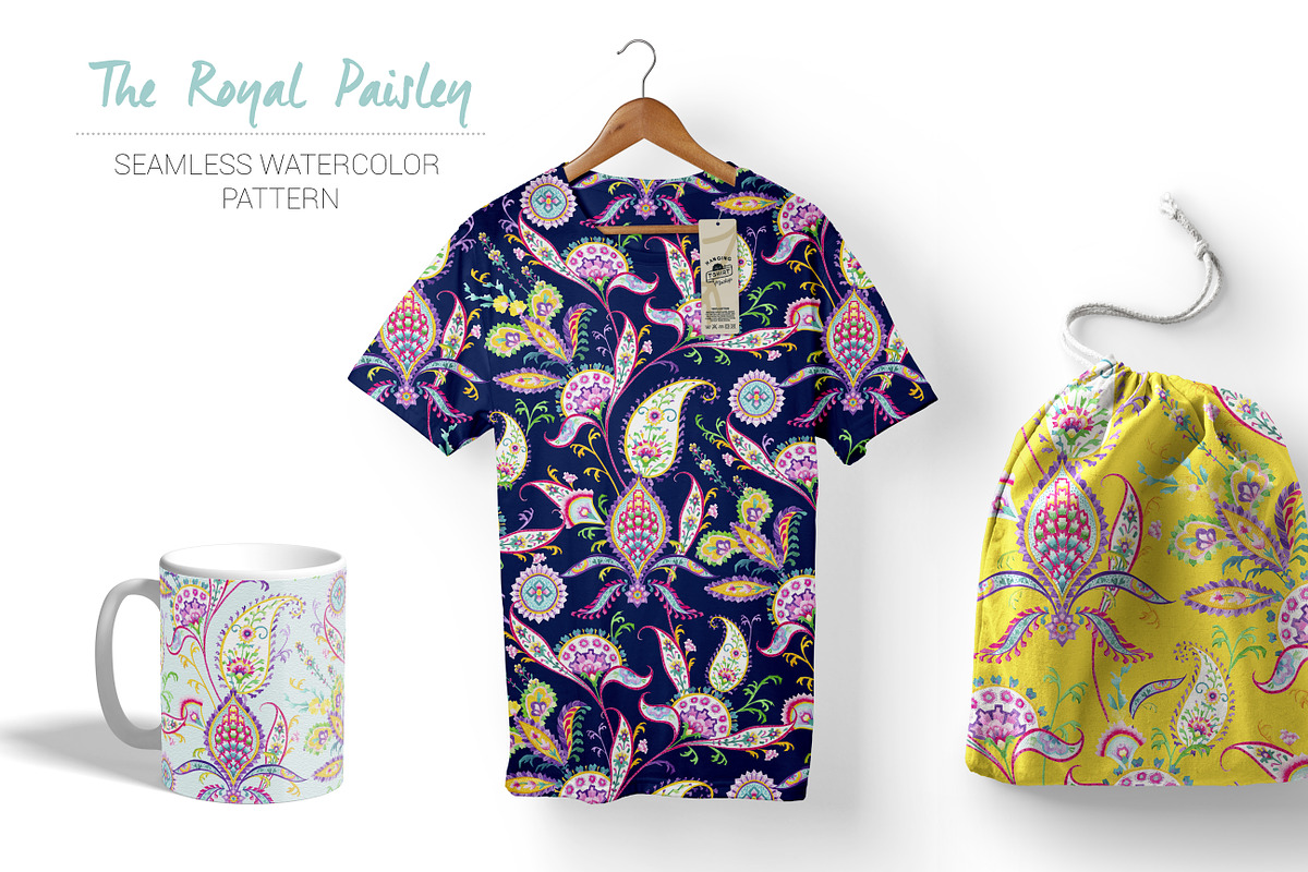 The Royal Paisley, a Pattern Graphic by TSTUDIO (Photo 6 of 9)