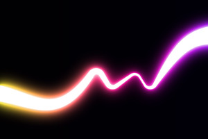Neon Glow Wave Line Background, a Background Graphic by Design Store