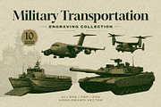 Military Transportation Engraving, a Transportation Illustration by Kaizla03 (Thumbnail 1 of 6)